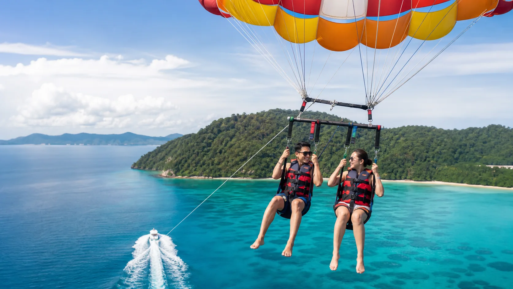 Parasailing in Kota Kinabalu